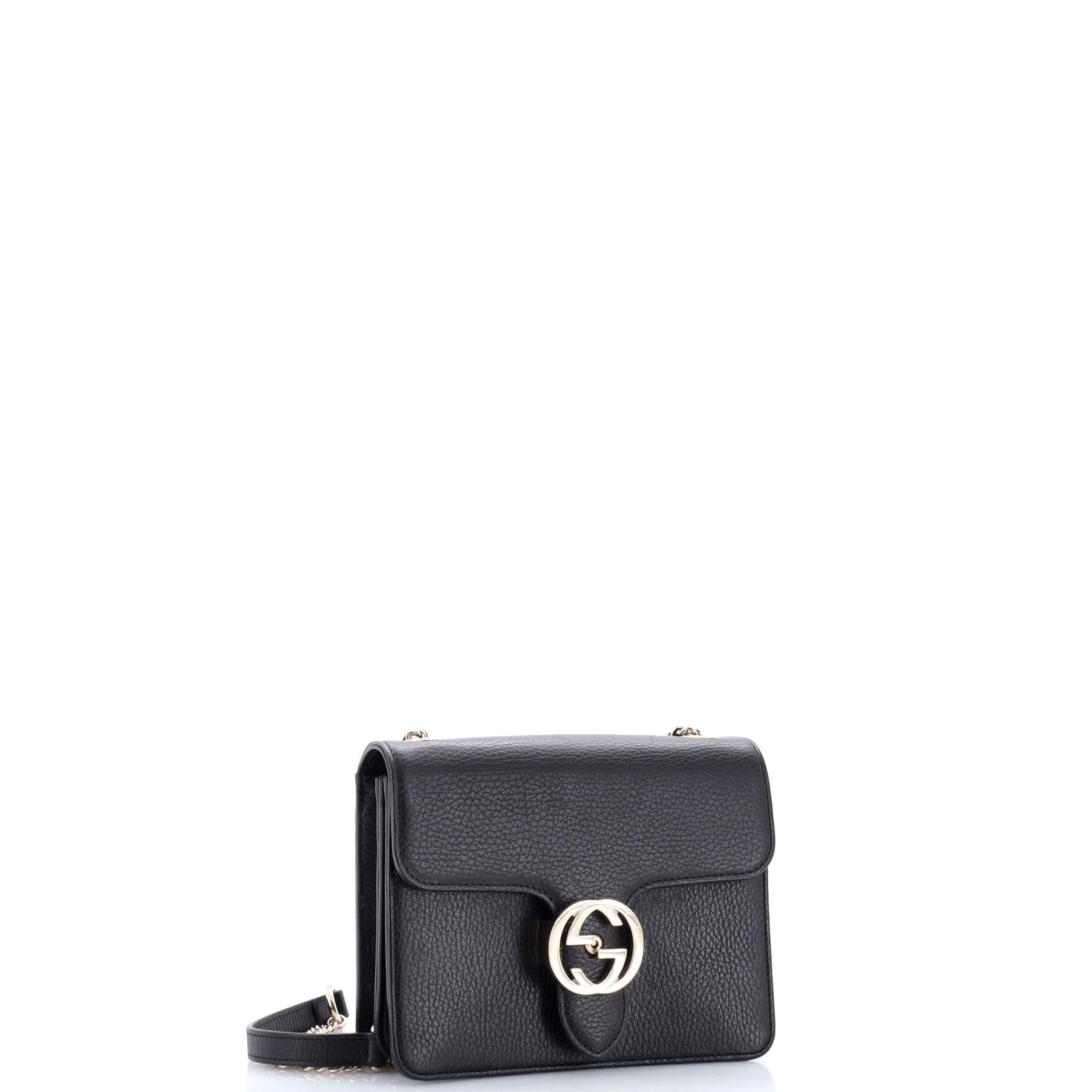 Interlocking Shoulder Bag Leather Small
