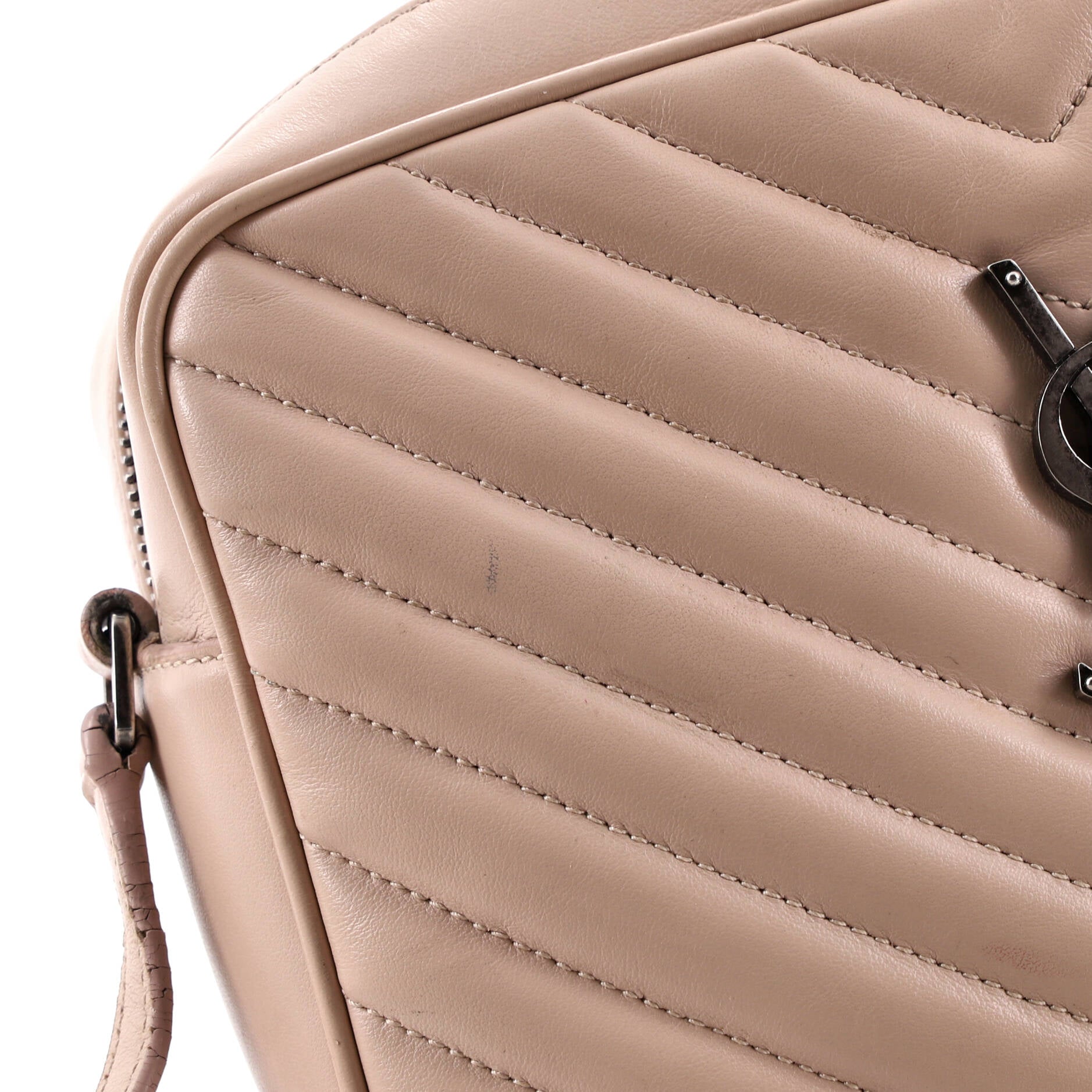 Lou Camera Bag Matelasse Chevron Leather Small