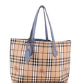 Reversible Tote Haymarket Coated Canvas and Leather Medium