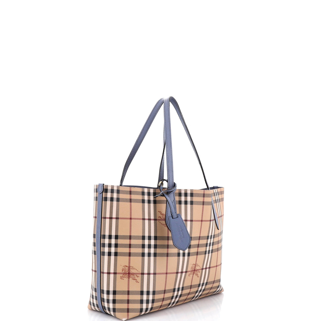 Reversible Tote Haymarket Coated Canvas and Leather Medium