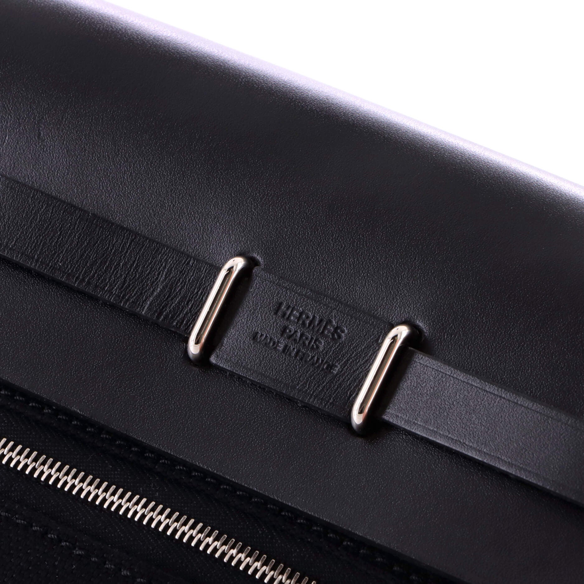 Herbag Zip Toile and Leather 20