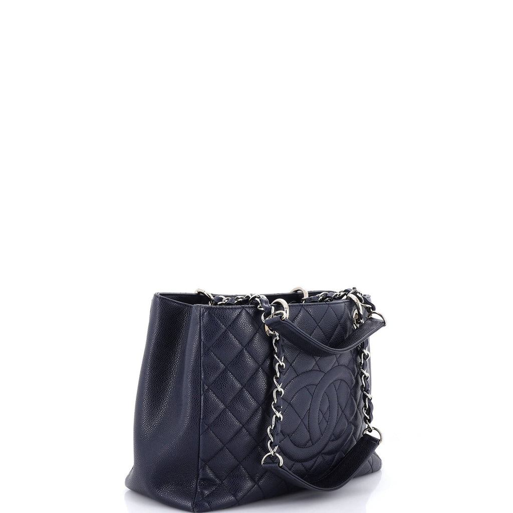 Grand Shopping Tote Quilted Caviar