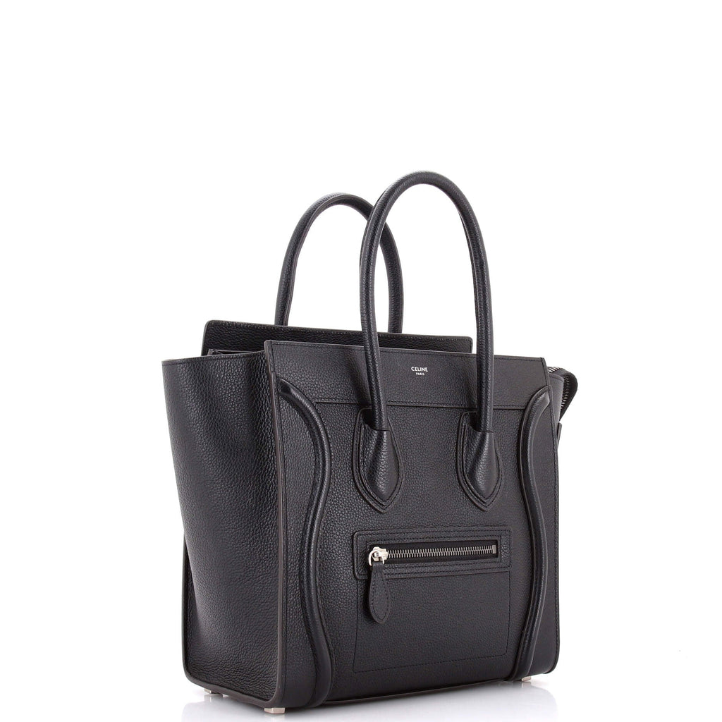Luggage Bag Grainy Leather Micro