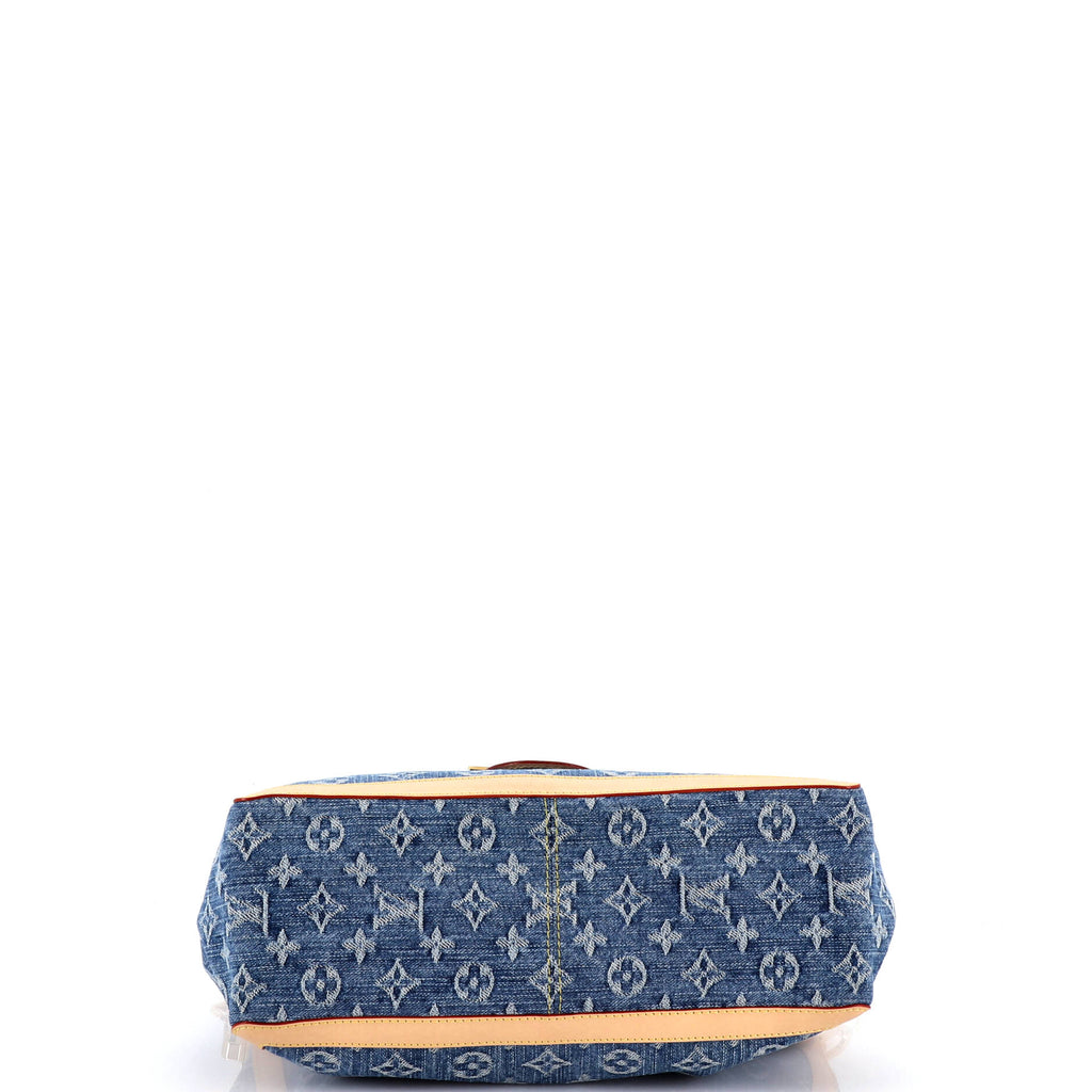 Dauphine Soft Shoulder Bag Monogram Denim GM