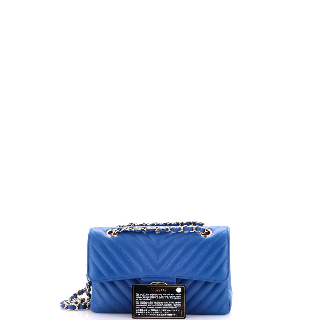 Classic Double Flap Bag Chevron Lambskin Small