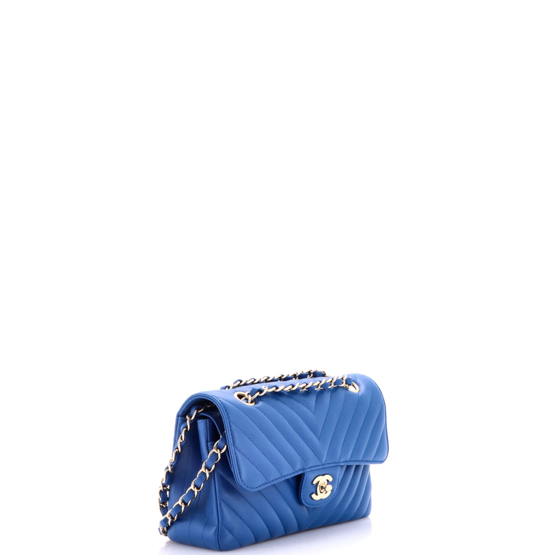 Classic Double Flap Bag Chevron Lambskin Small