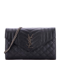 Classic Monogram Chain Wallet Mixed Matelasse Leather Medium