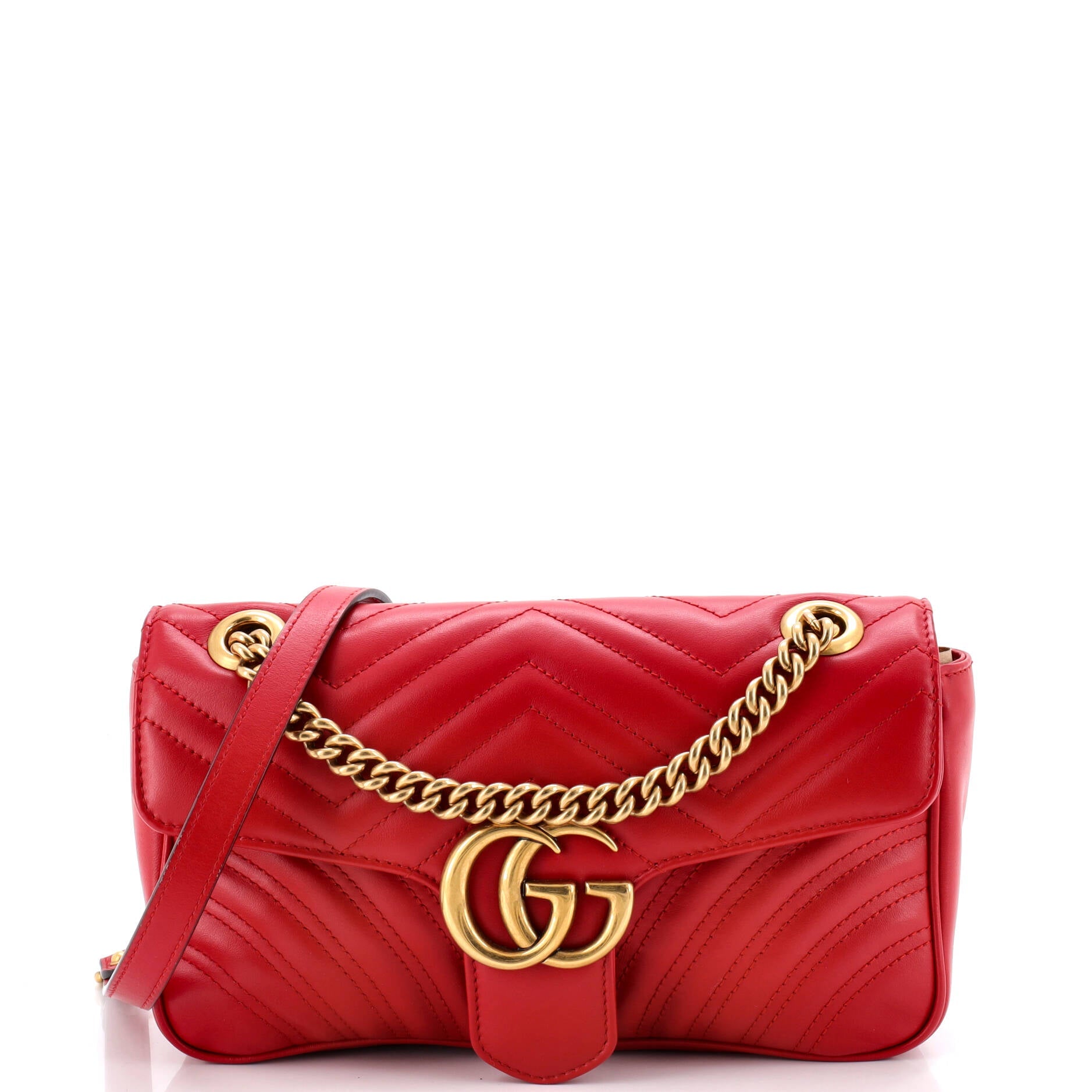 GG Marmont Flap Bag Matelasse Leather Medium