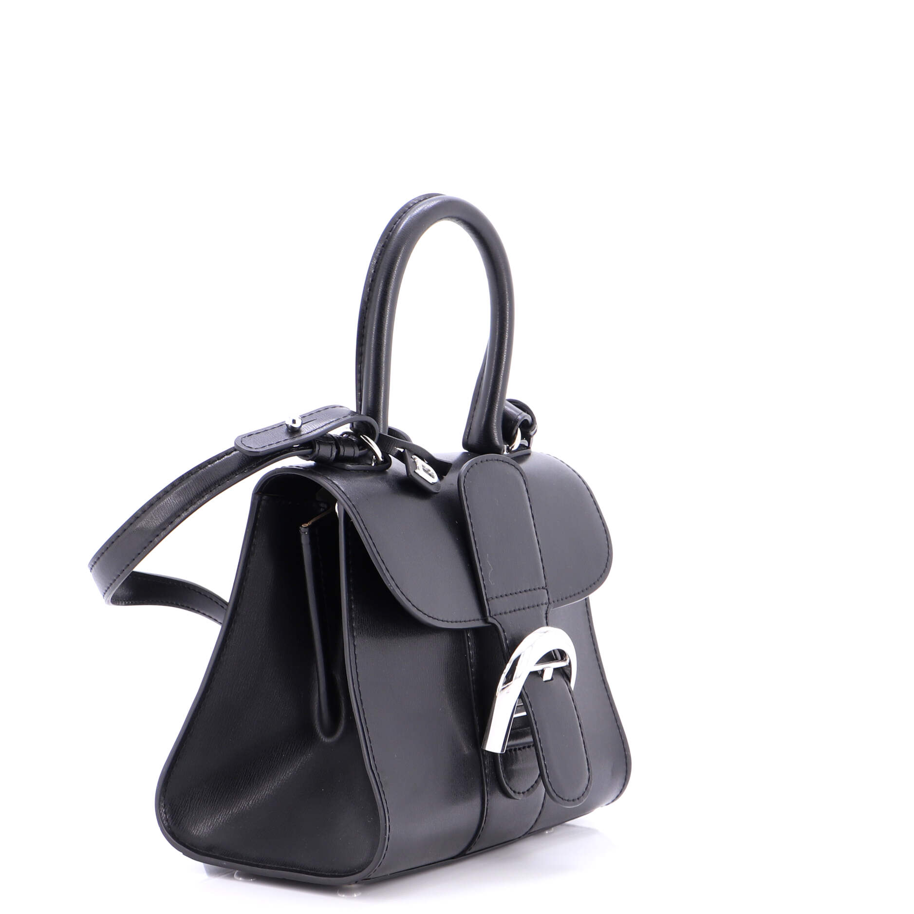 Brillant Top Handle Bag Leather Mini