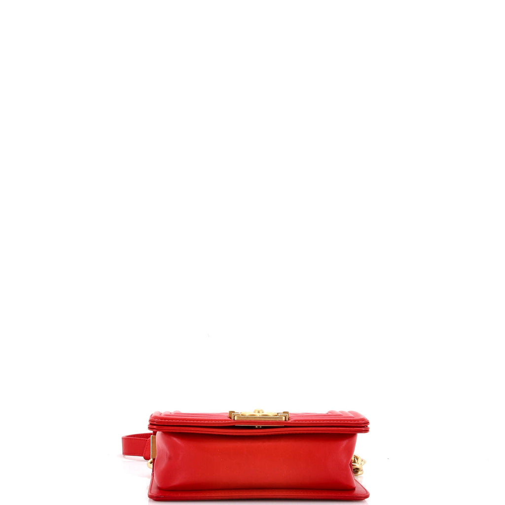 Boy Flap Bag Quilted Lambskin Small