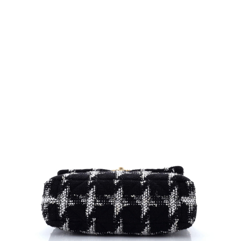 19 Flap Bag Quilted Tweed Large
