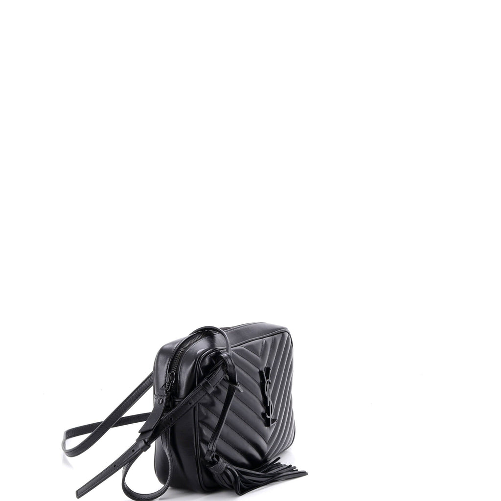 Lou Camera Bag Matelasse Chevron Leather Small