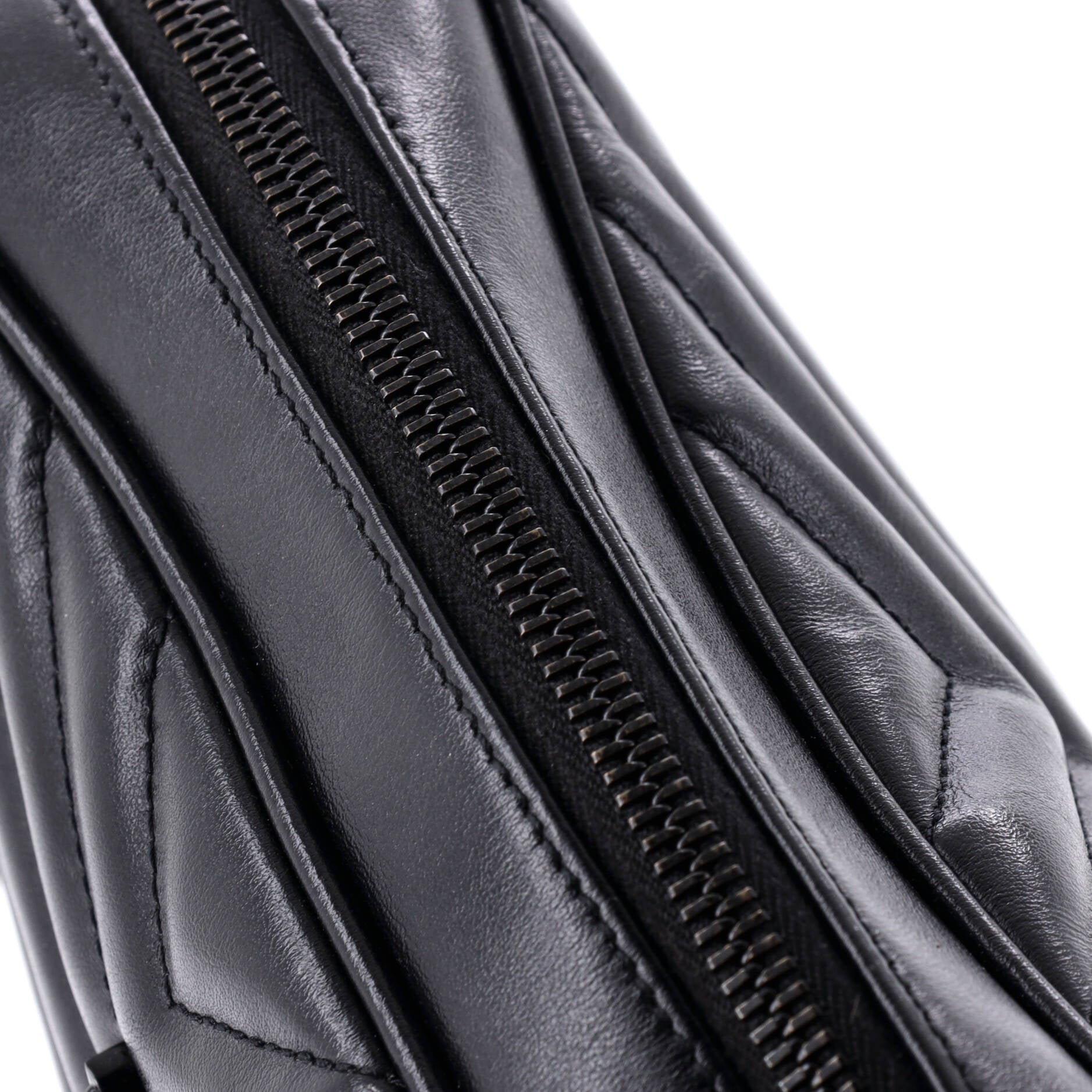 Lou Camera Bag Matelasse Chevron Leather Small