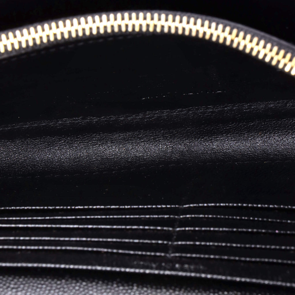 Classic Monogram Wallet on Chain Matelasse Chevron Leather Medium