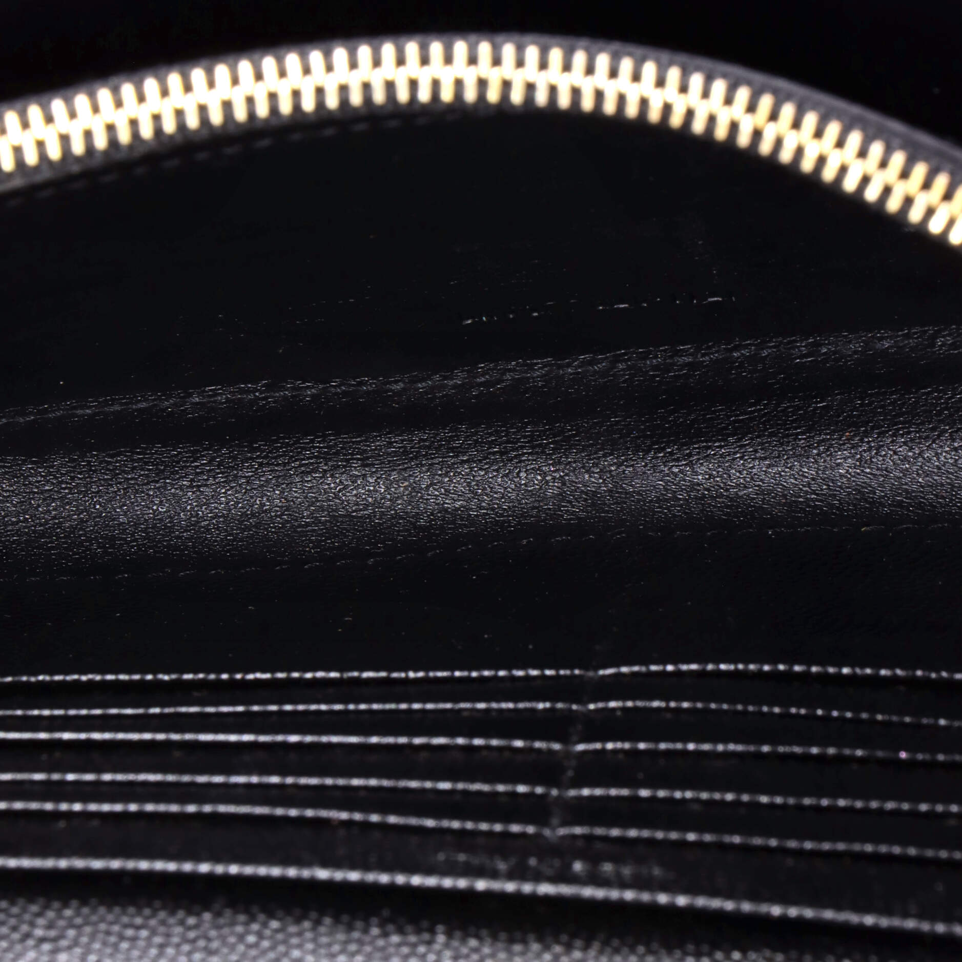 Classic Monogram Wallet on Chain Matelasse Chevron Leather Medium