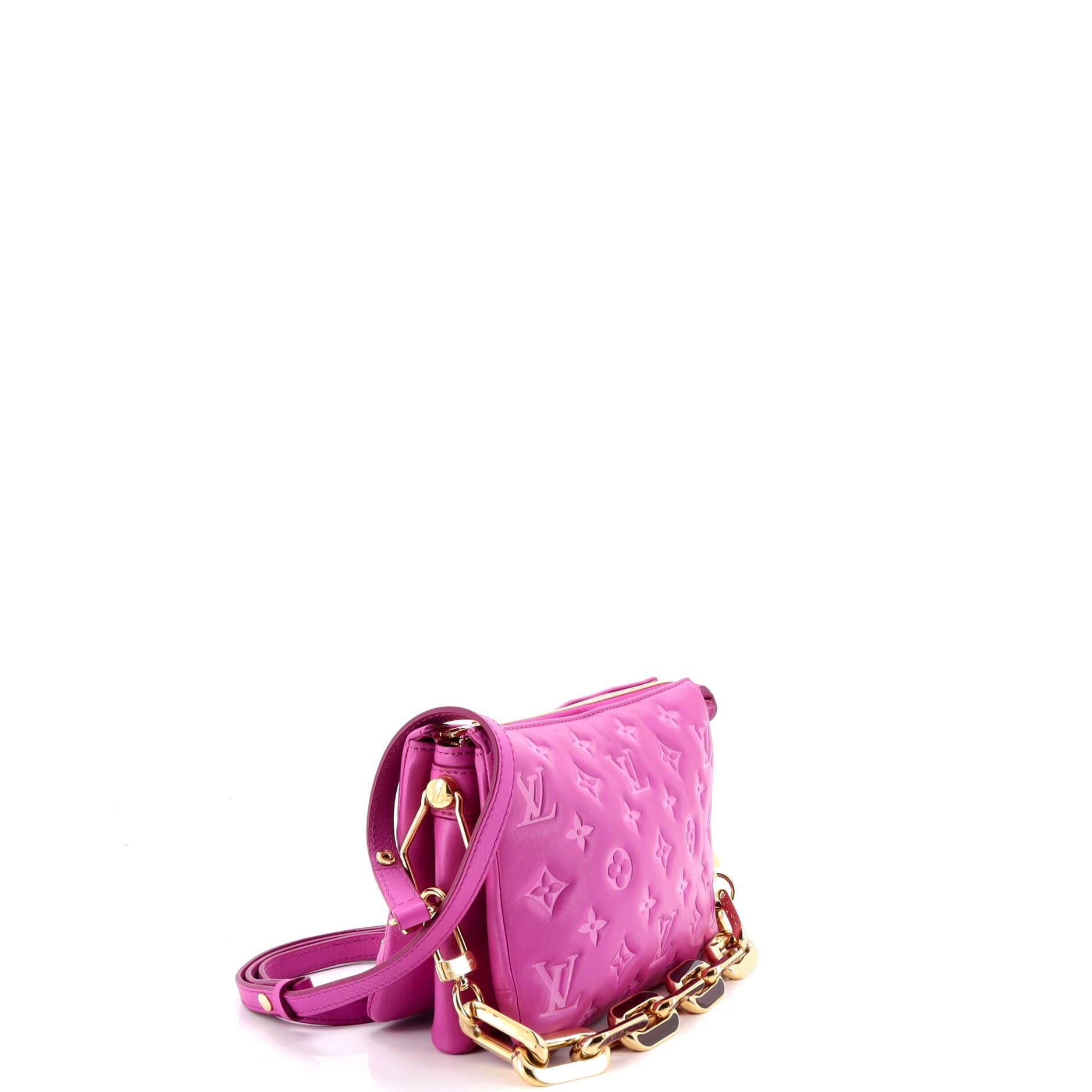 Coussin Bag Monogram Embossed Lambskin BB