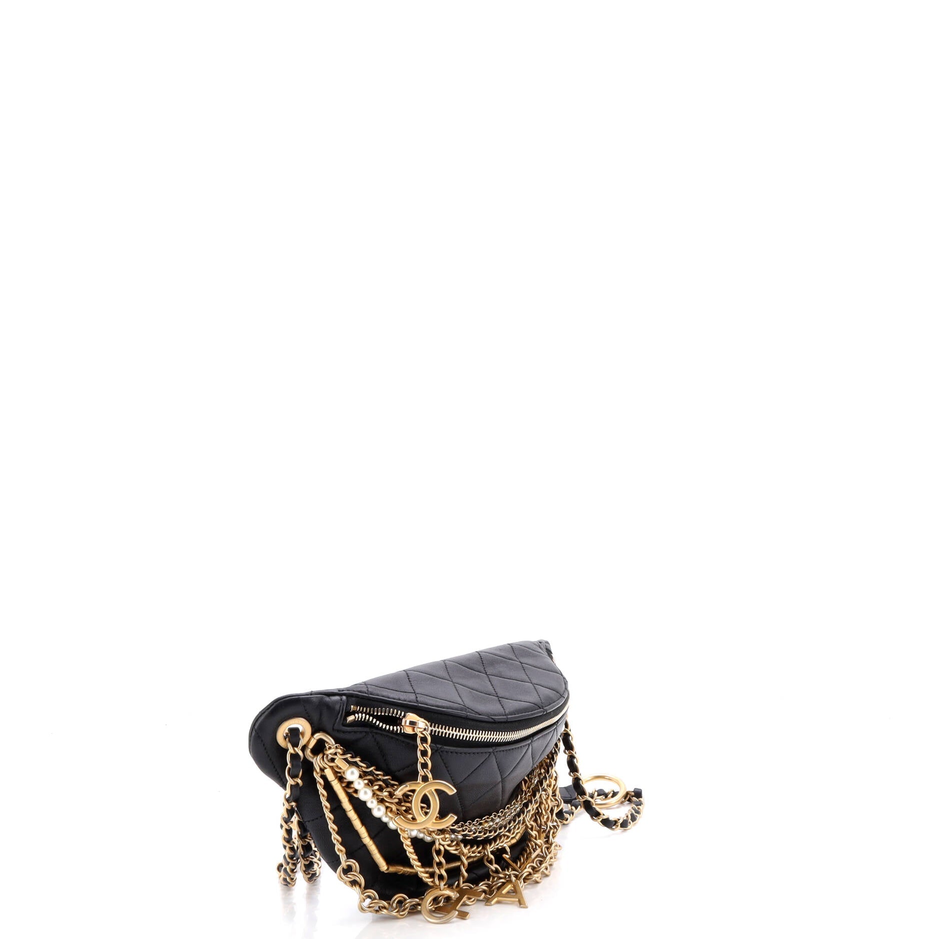 All About Chains Waist Bag Quilted Lambskin
