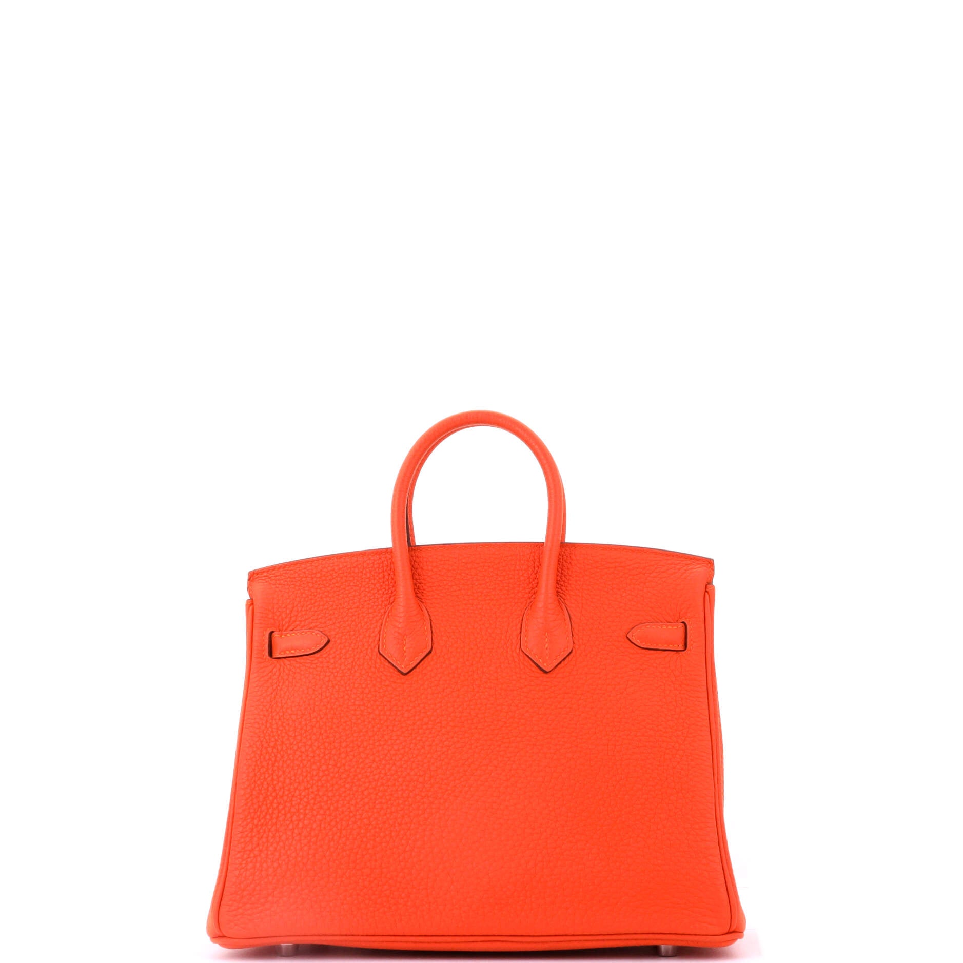 Birkin Handbag Feu Togo with Palladium Hardware 25