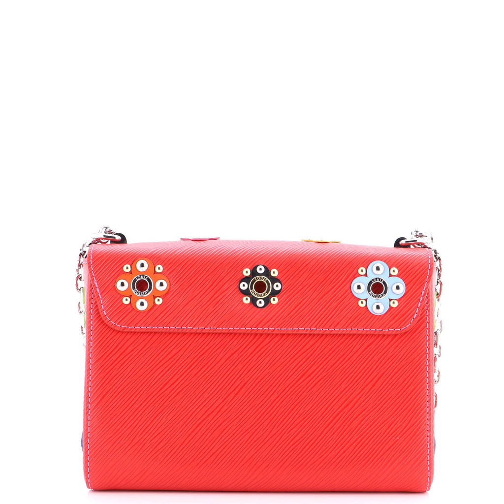 Twist Handbag Limited Edition Flower Embellished Epi Leather MM