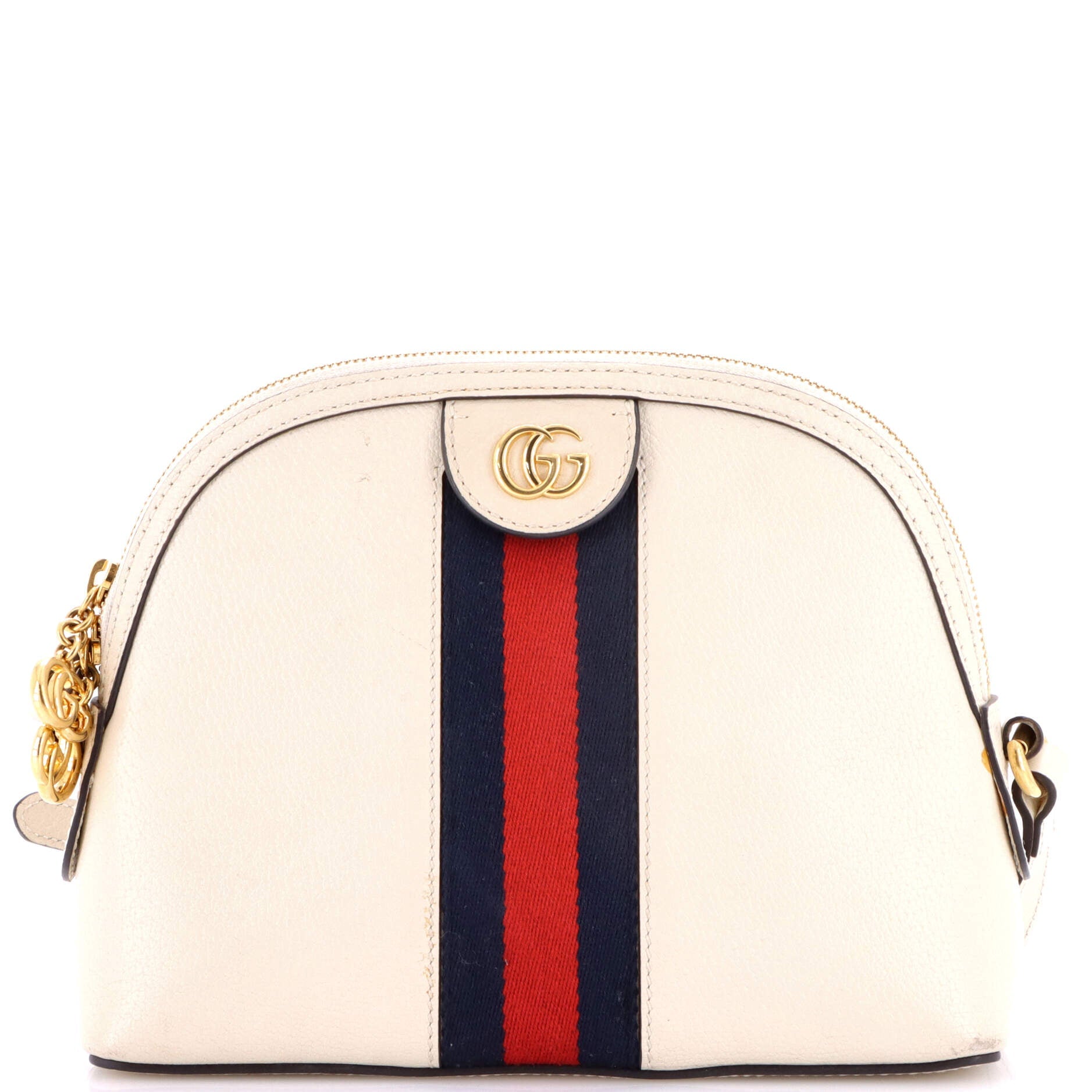 Ophidia Dome Shoulder Bag Leather Small