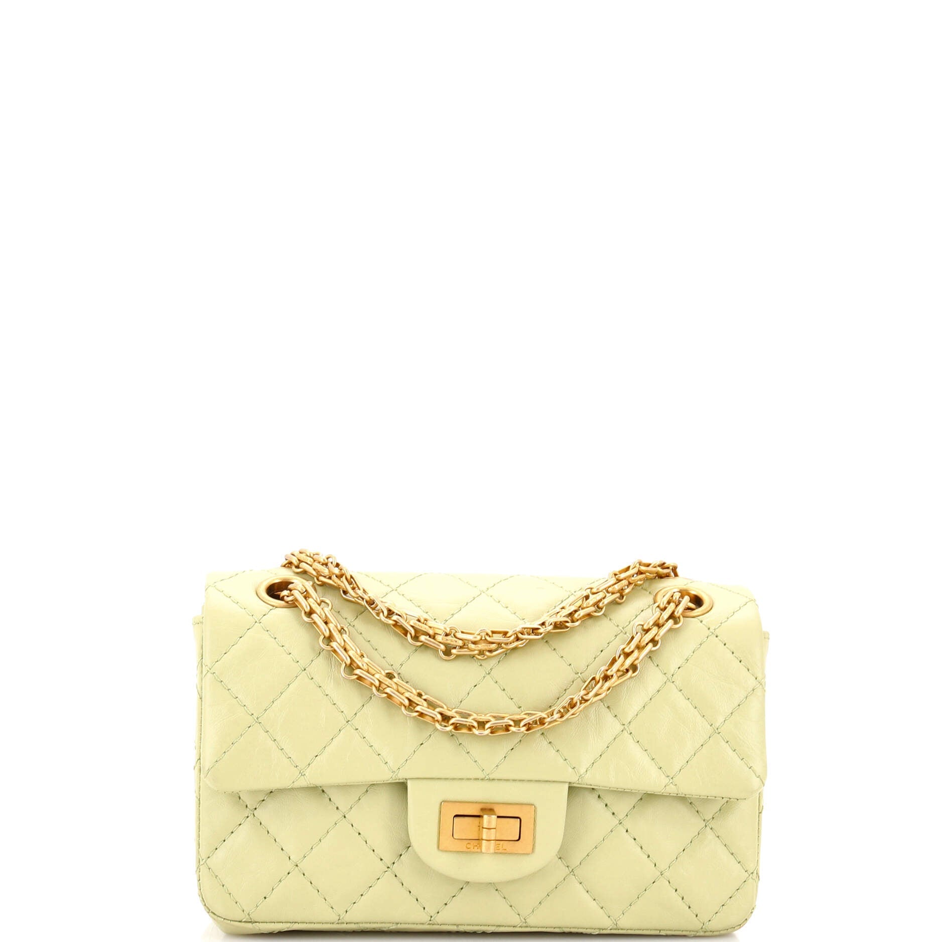 Reissue 2.55 Flap Bag Quilted Aged Calfskin Mini