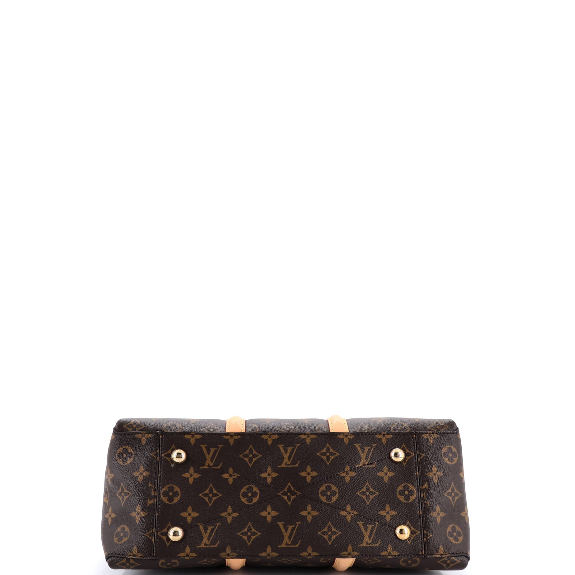 Soufflot Tote Monogram Canvas with Leather MM