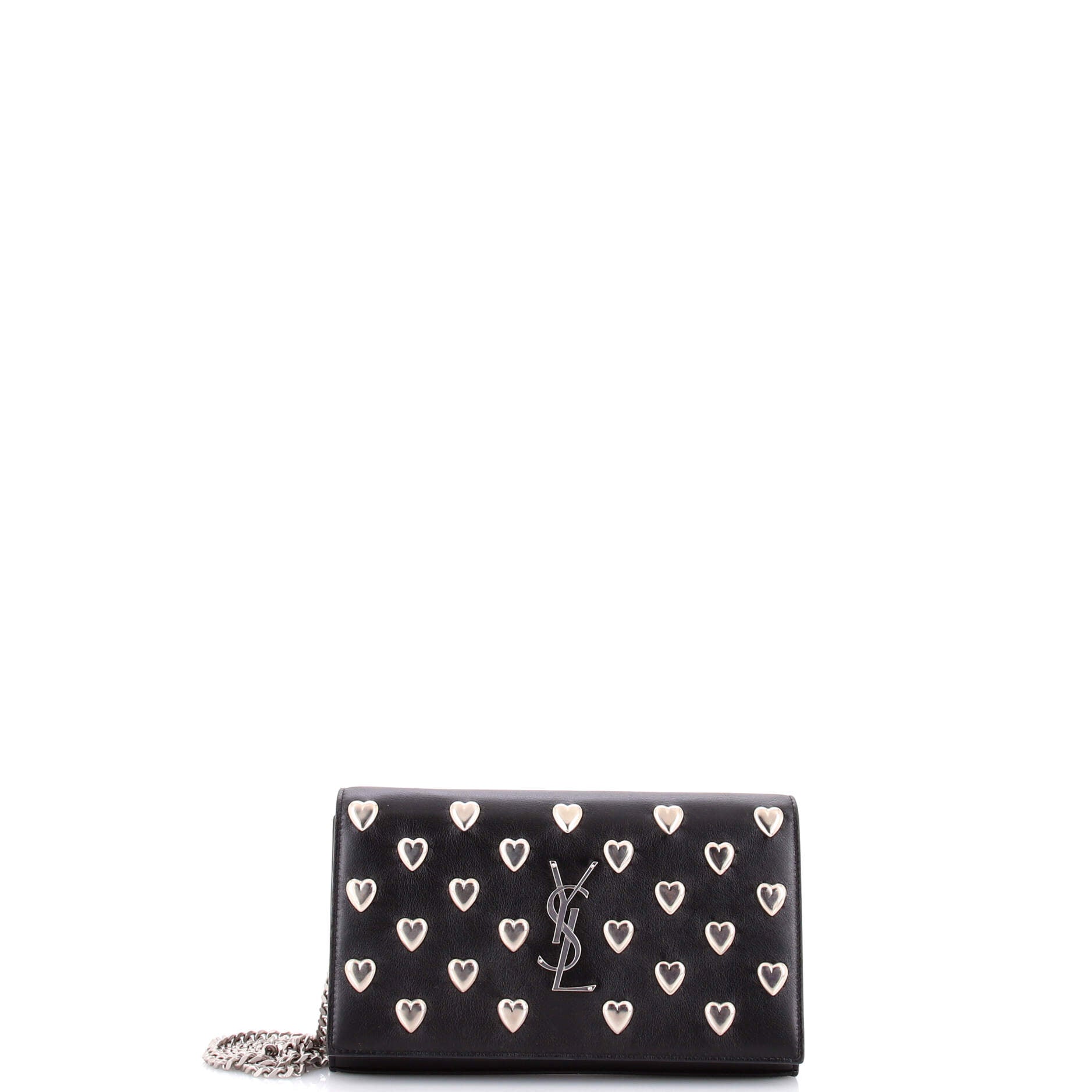 Classic Monogram Wallet on Chain Studded Leather