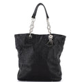 North South Soft Chain Tote Cannage Stitch Leather Medium