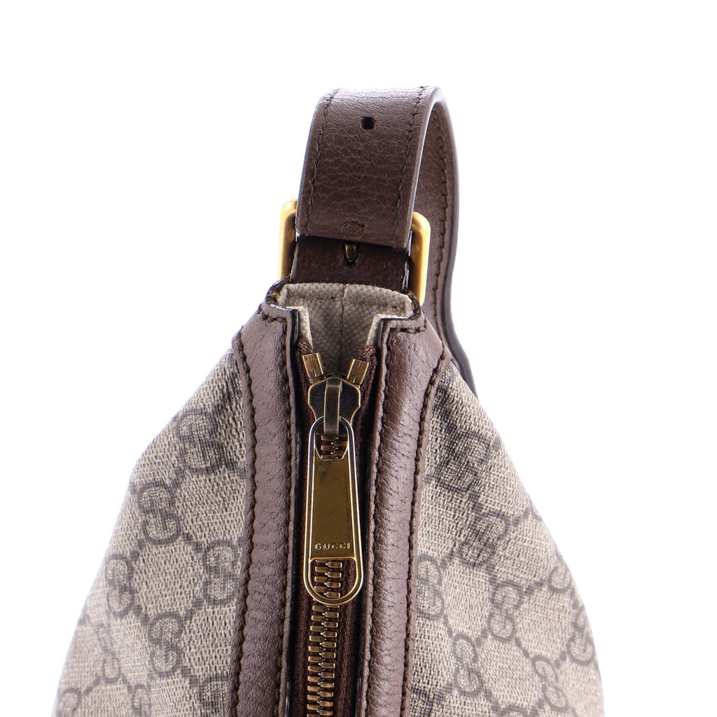 Ophidia Half Moon Hobo GG Coated Canvas Small