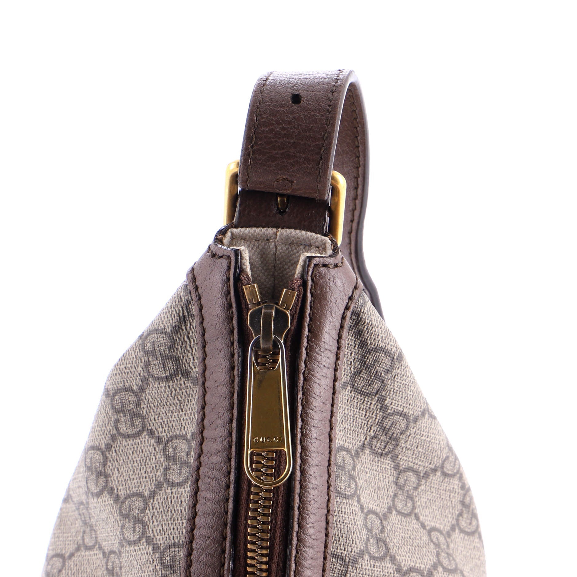 Ophidia Half Moon Hobo GG Coated Canvas Small