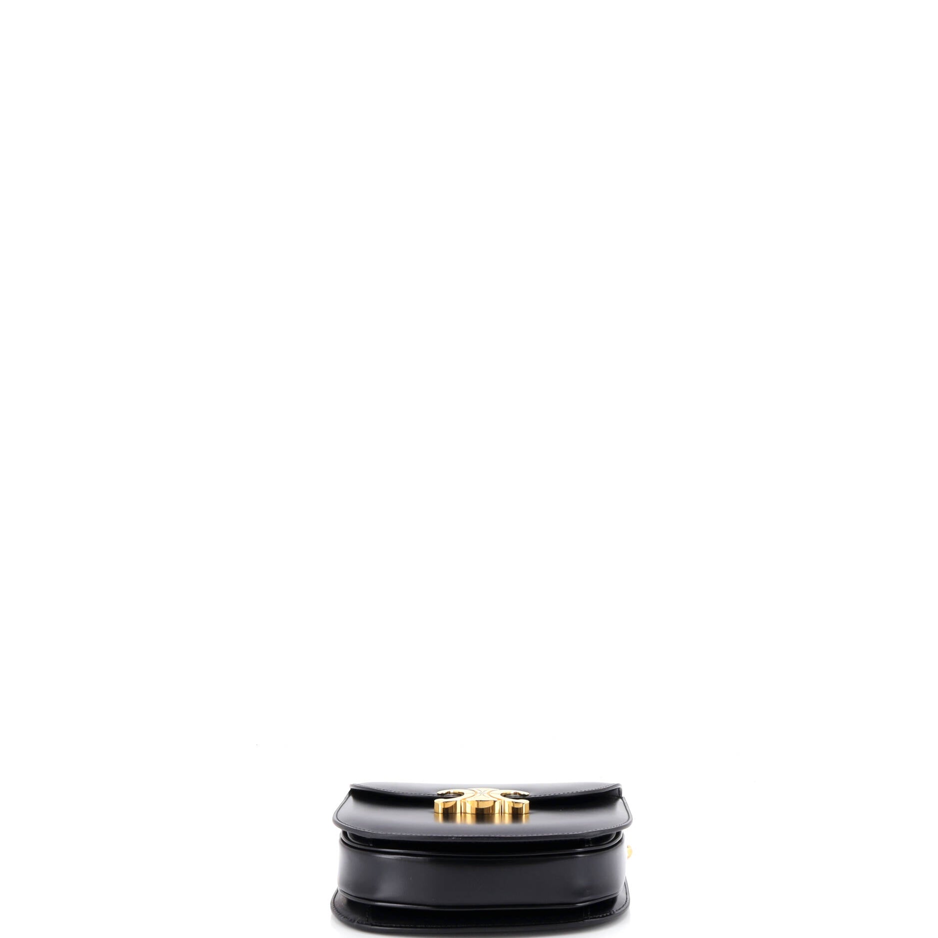 Triomphe Besace Clea Chain Flap Bag Leather