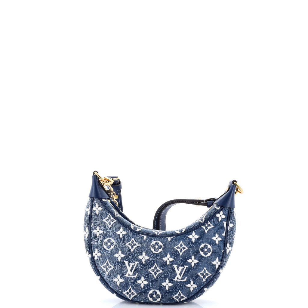 Loop Handbag Monogram Jacquard Denim