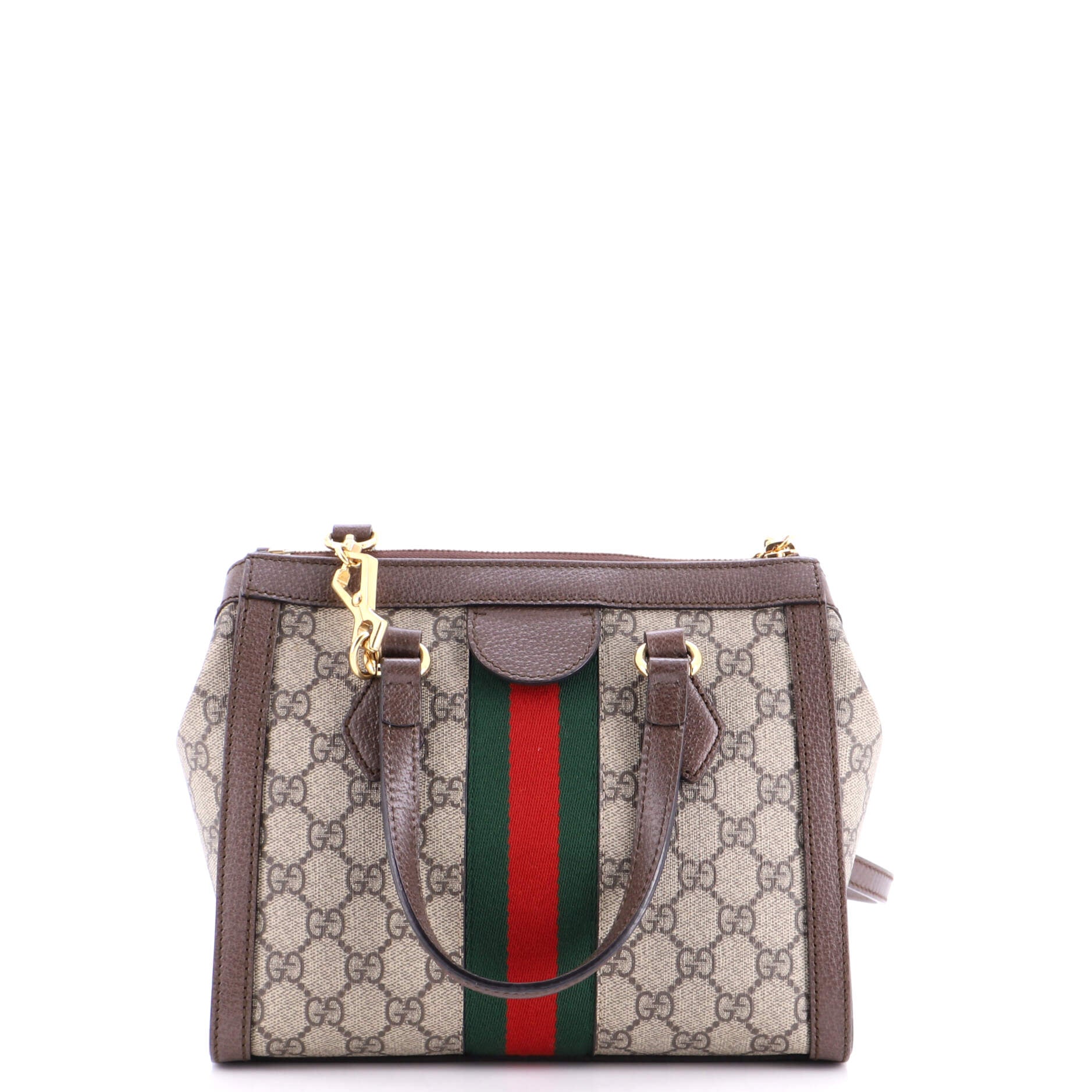 Ophidia Top Handle Tote GG Coated Canvas Small