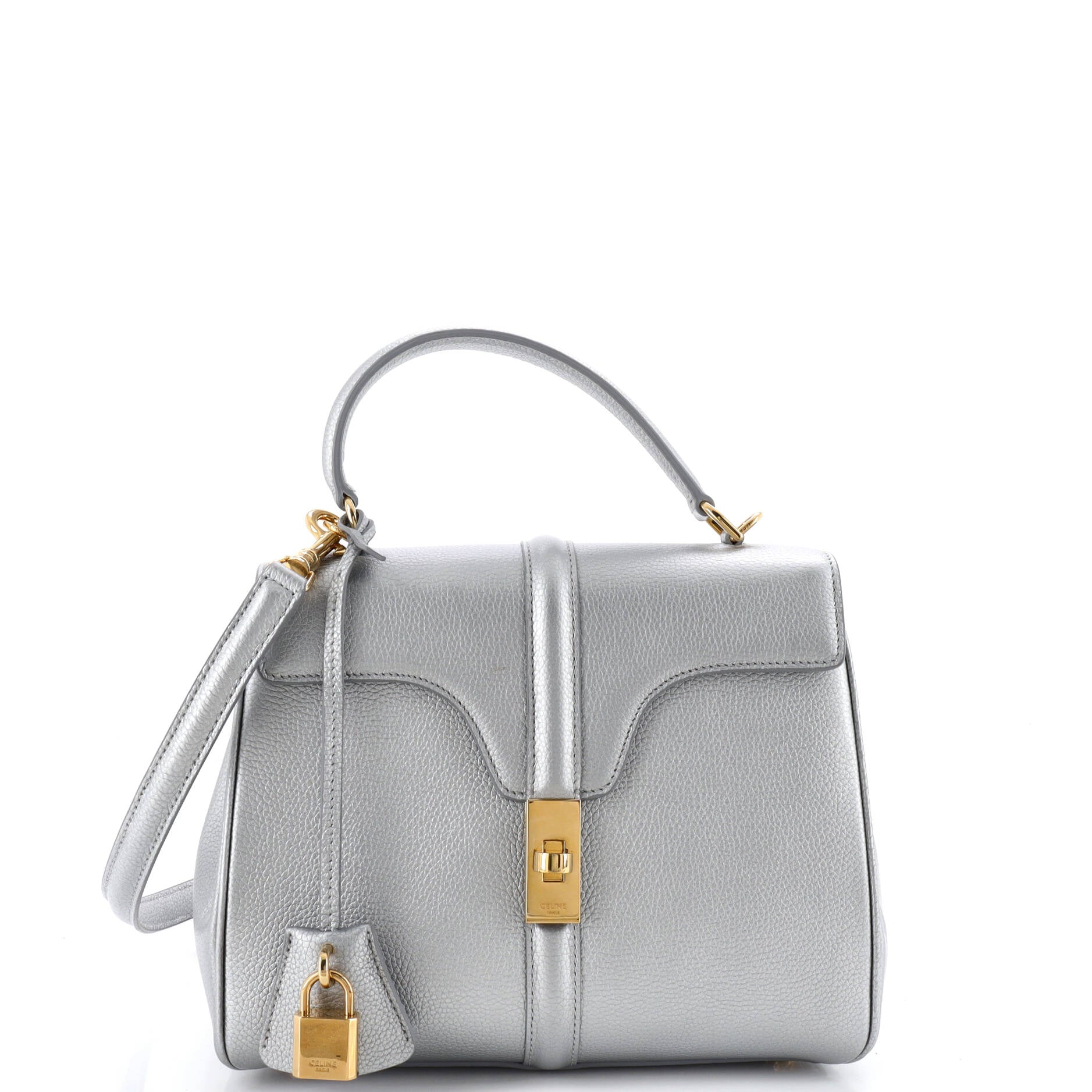 16 Top Handle Bag Grained Calfskin Small