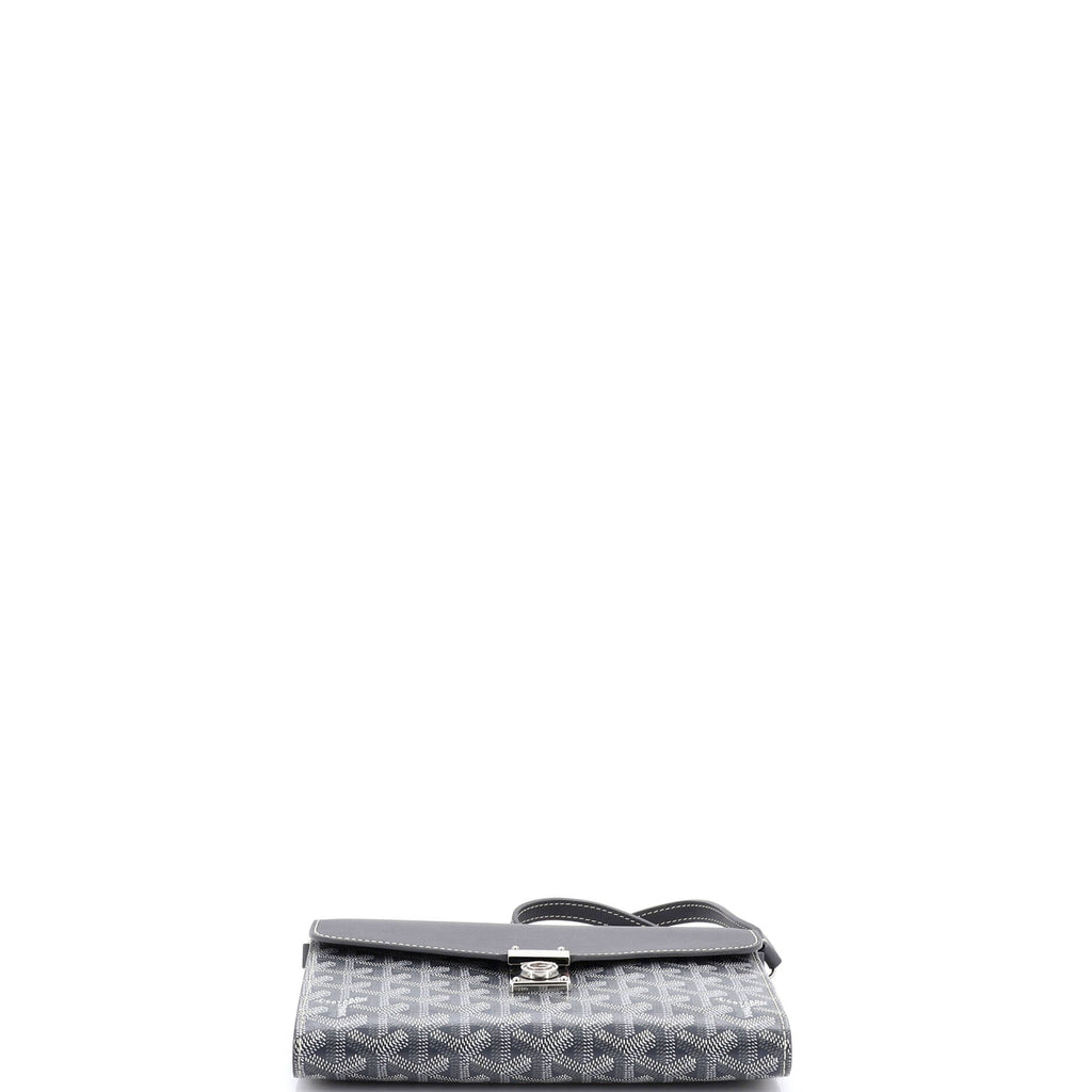 Chypre Wallet on Strap Coated Canvas with Leather