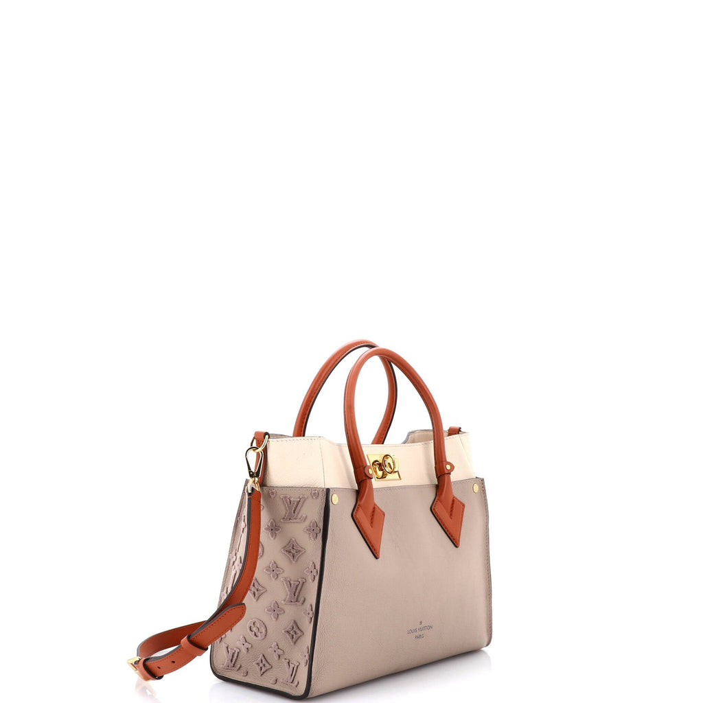 On My Side Tote Monogram Tuffetage Leather MM
