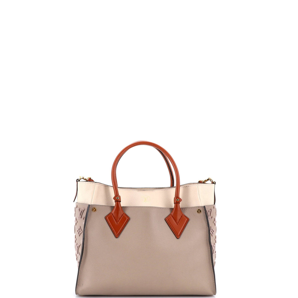 On My Side Tote Monogram Tuffetage Leather MM