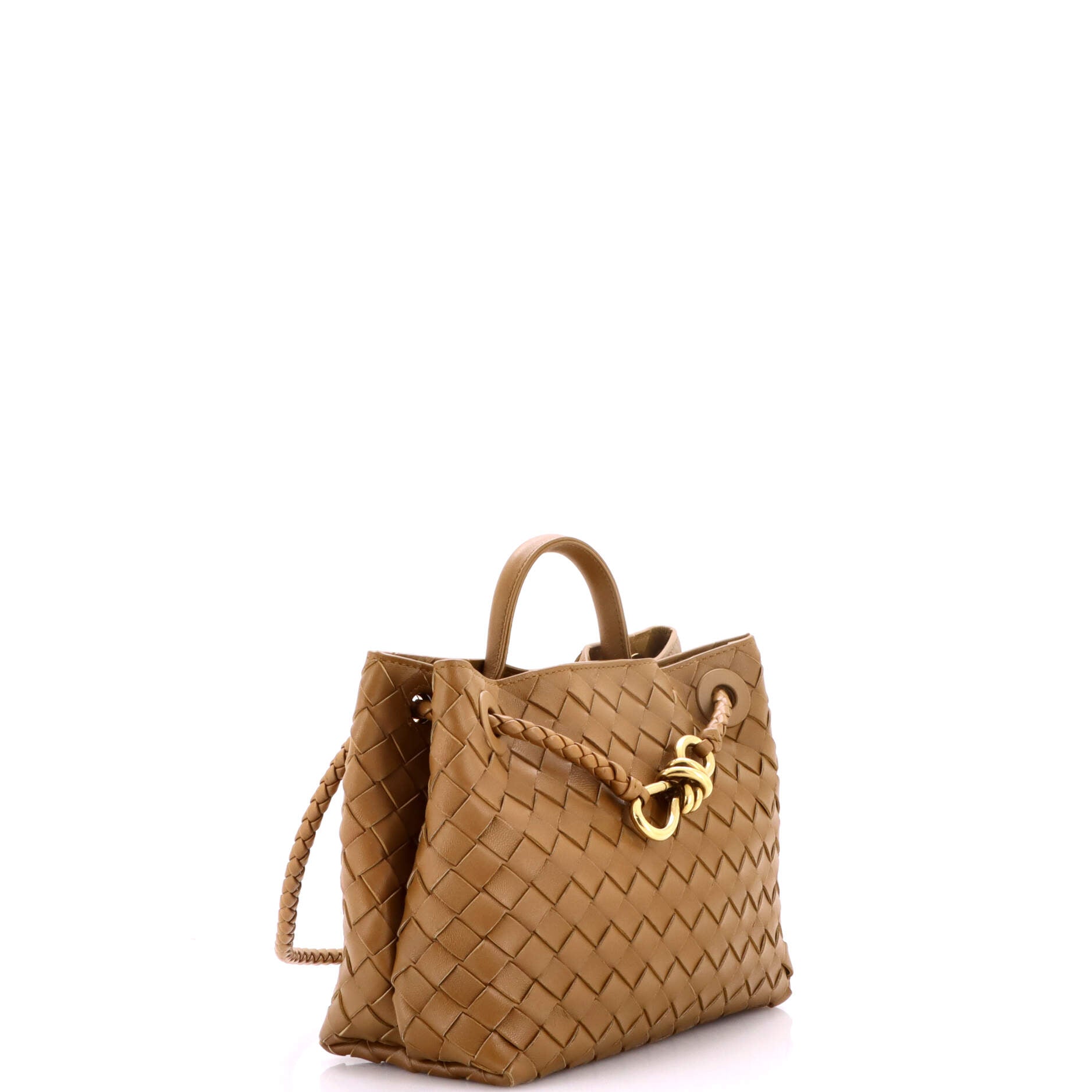 Andiamo Top Handle Bag Intrecciato Nappa Small
