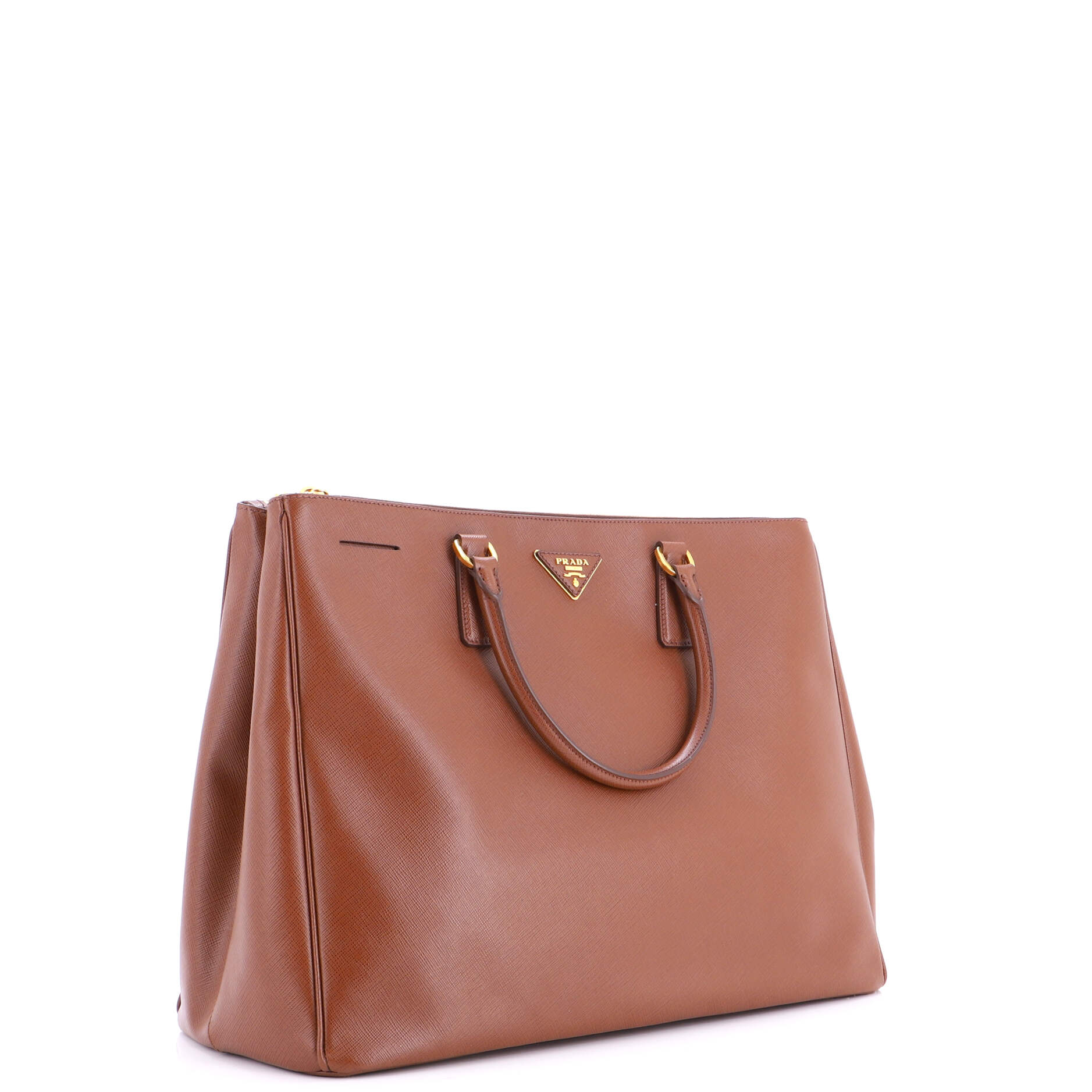 Double Zip Lux Tote Saffiano Leather XL