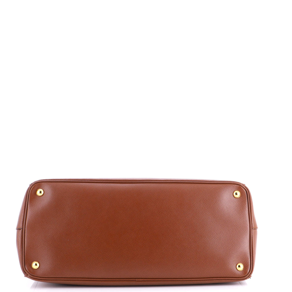 Double Zip Lux Tote Saffiano Leather XL