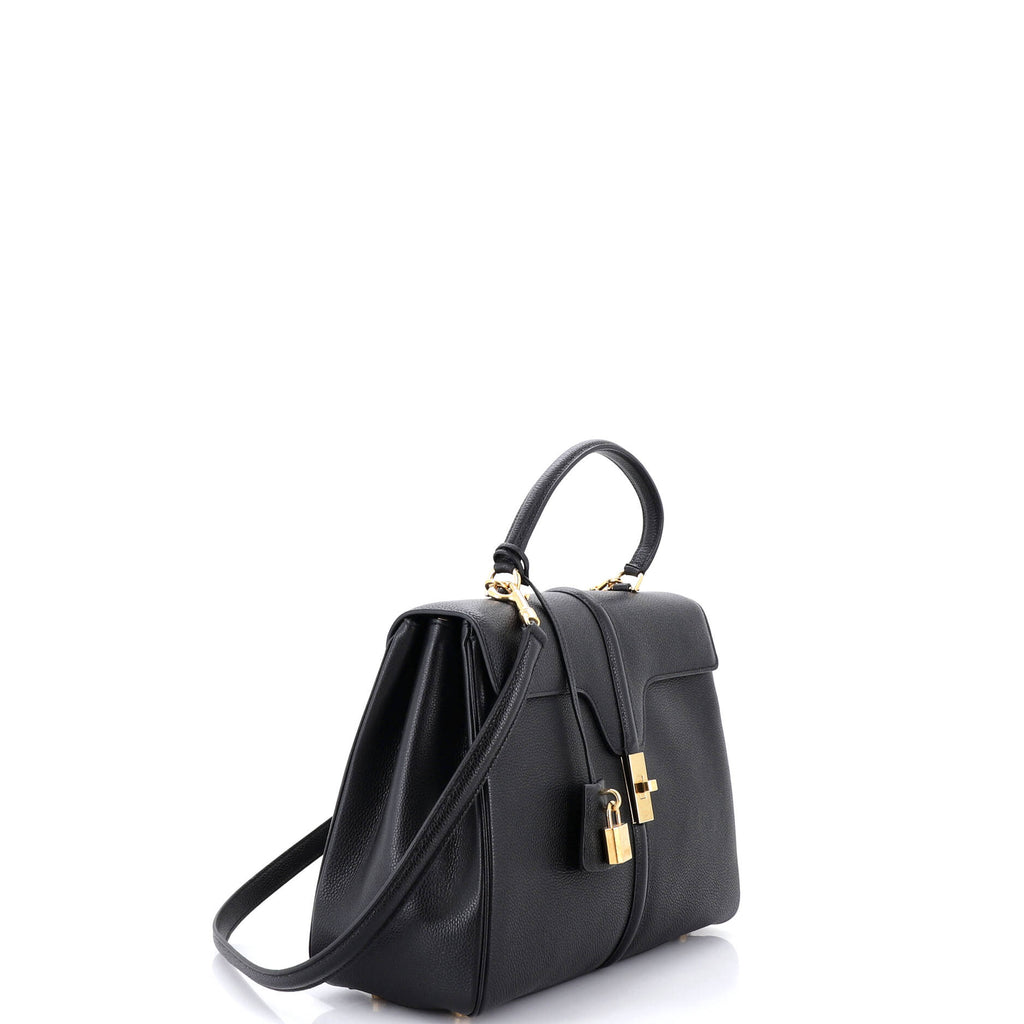 16 Top Handle Bag Grained Calfskin Medium