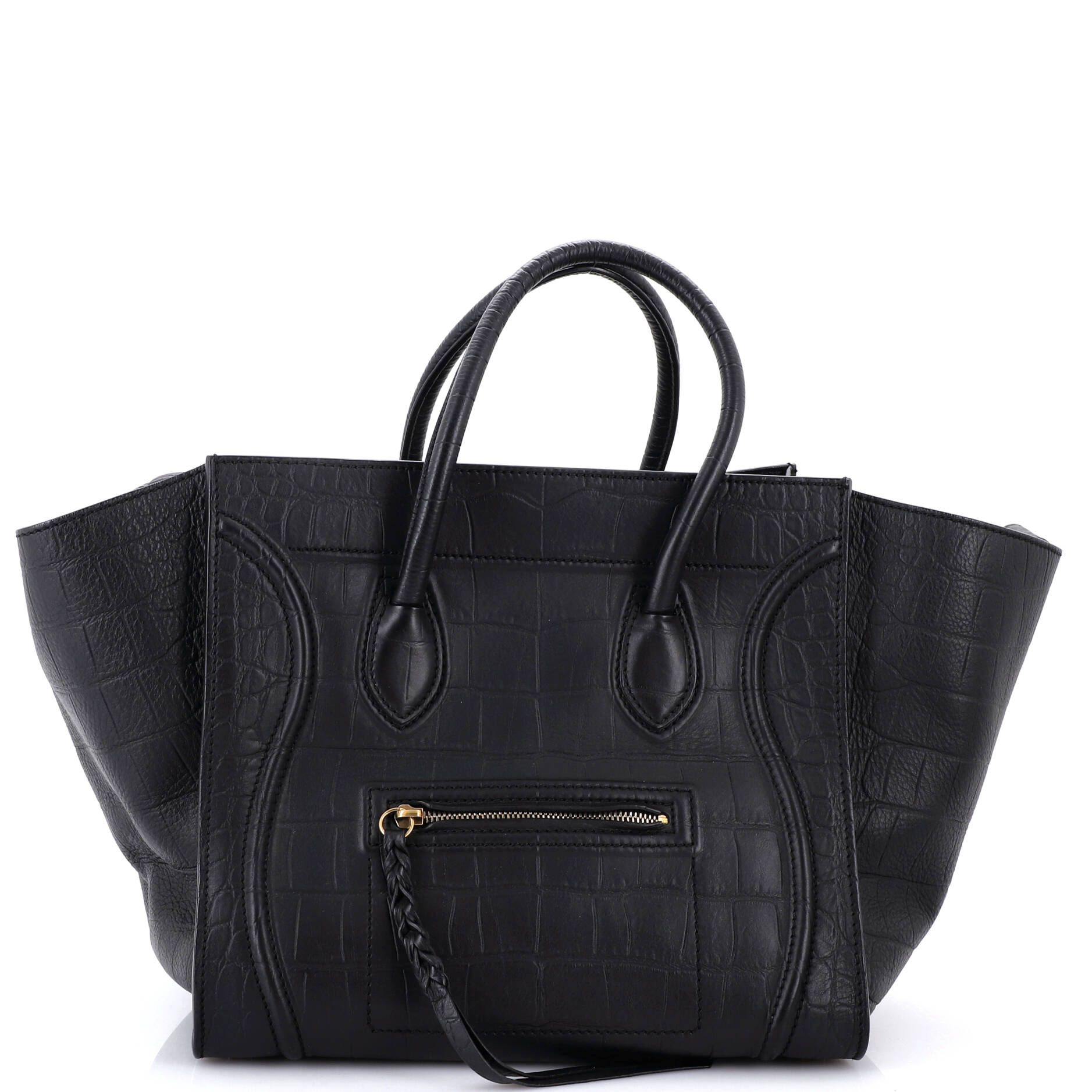 Phantom Bag Crocodile Embossed Leather Medium