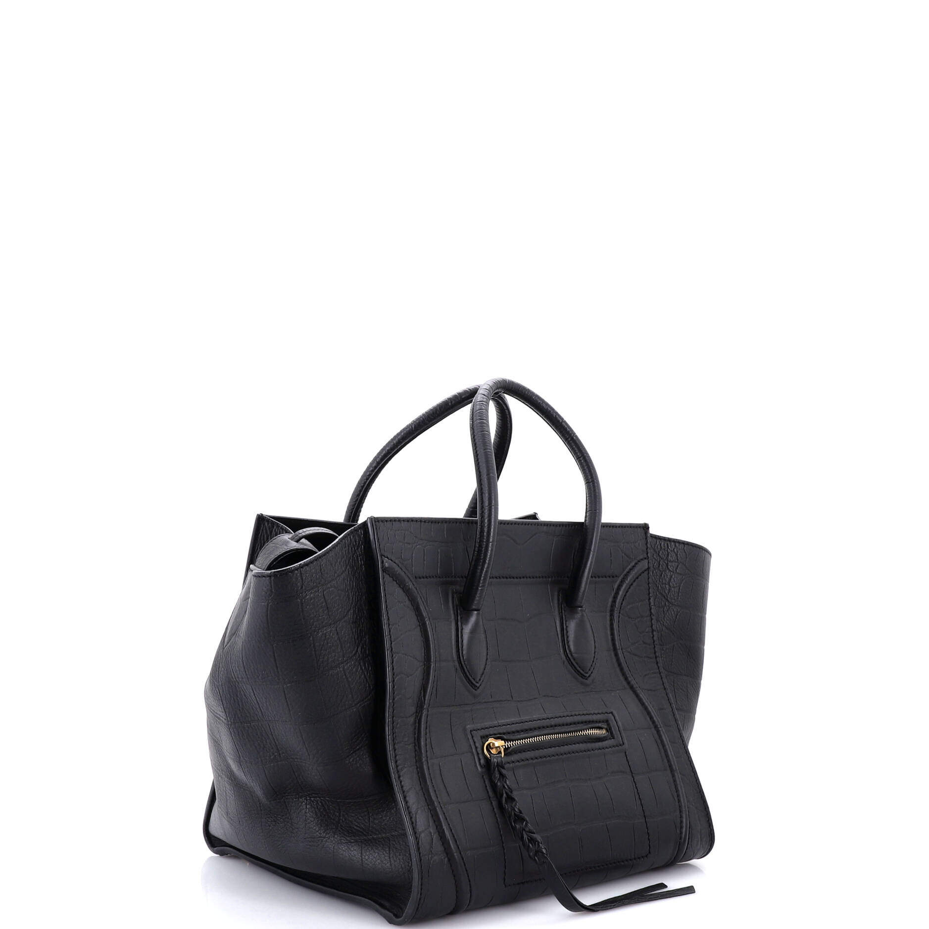 Phantom Bag Crocodile Embossed Leather Medium