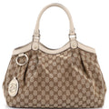 Sukey Tote GG Canvas with Leather Medium