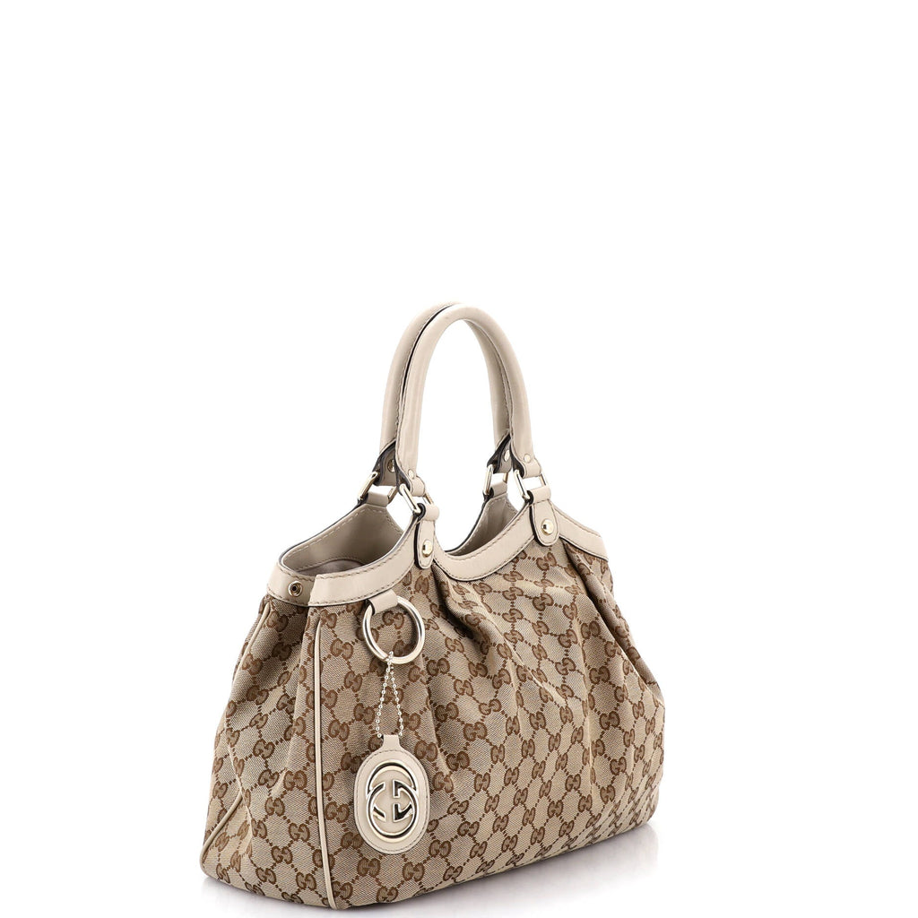 Sukey Tote GG Canvas with Leather Medium