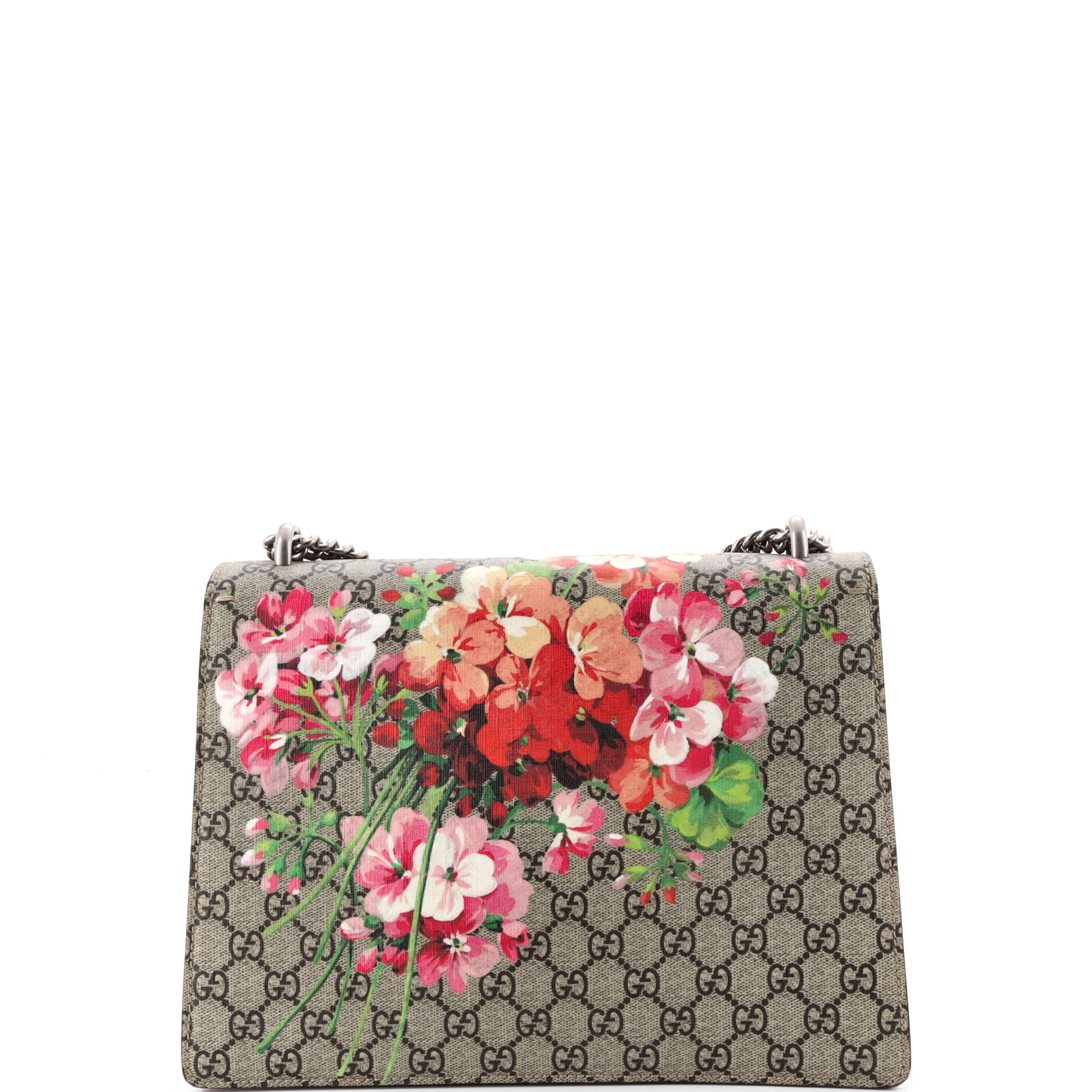 Dionysus Bag Blooms Print GG Coated Canvas Medium