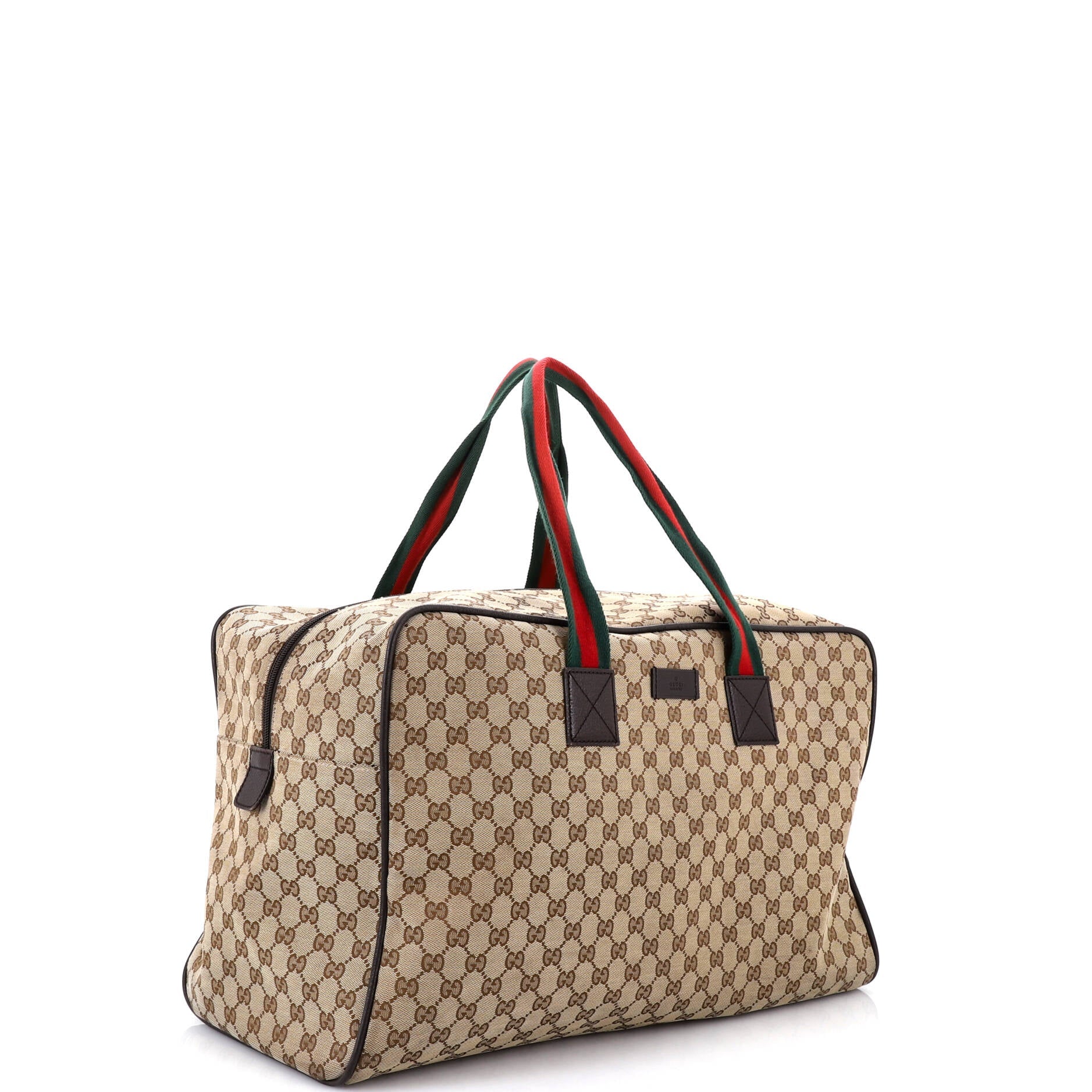 Web Carry On Duffle Bag GG Canvas Large