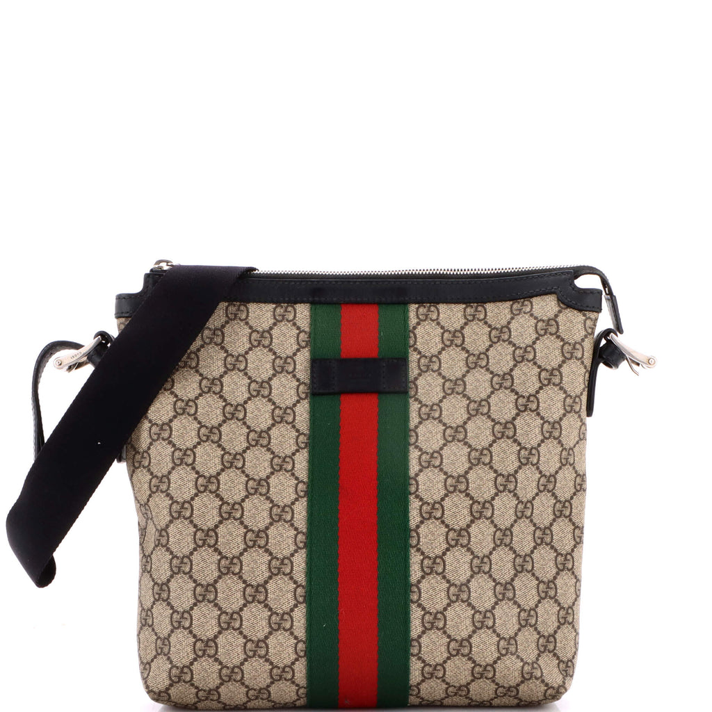 Web Messenger Bag GG Coated Canvas Medium