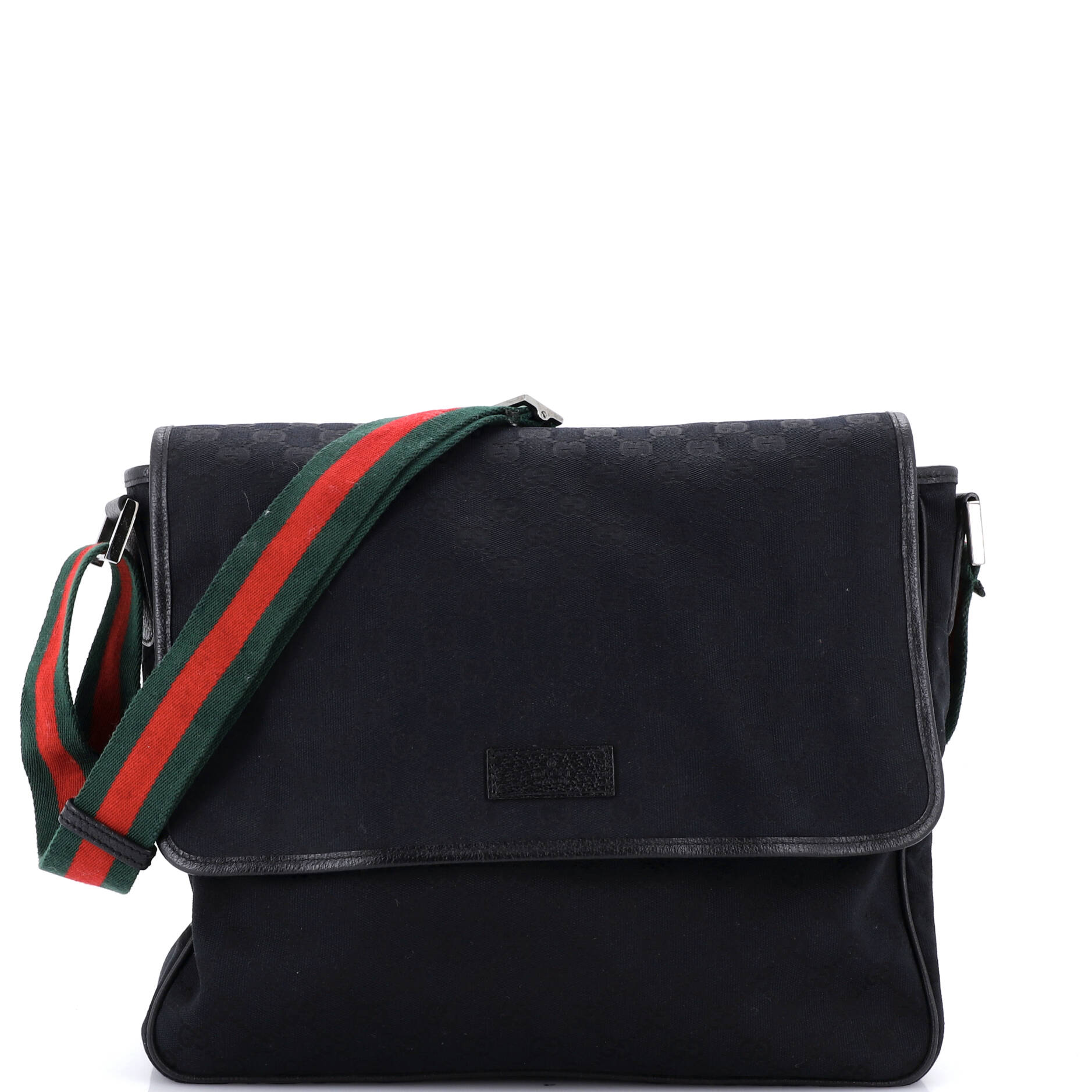 Web Strap Flap Messenger GG Canvas Medium