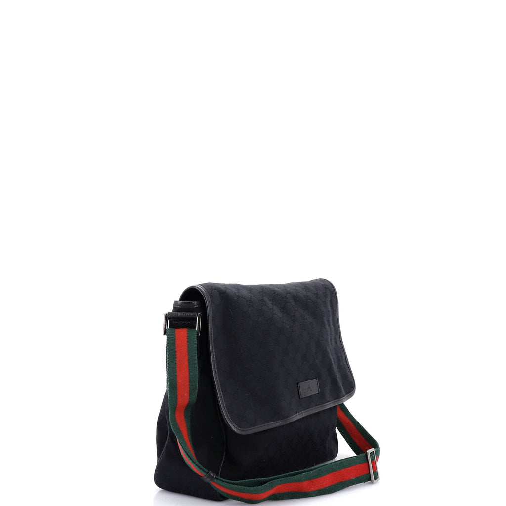 Web Strap Flap Messenger GG Canvas Medium